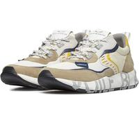 VOILE BLANCHE, CLUB01, Chaussures Sneaker Casual Mode Mode Suede, Stone Off White, 46 EU