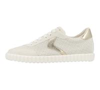 Voile Blanche INES MESH 2 Baskets Low Pour Femmes En Cuir Blanc, 6 Tailles