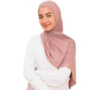 Voile Chic Écharpe hijab instantanée pour femme - Écharpe en jersey de qualité supérieure, Dusty Rose., Dreierpack 1