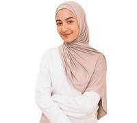VOILE CHIC Voile hijab instantané pour femme - Écharpe en jersey de qualité supérieure, vanille, Dreierpack 1