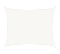 vidaXL Voile d'ombrage 160 g/m² PEHD Blanc 6 x 7 m