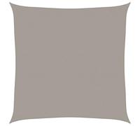 Vidaxl Voile D'ombrage 160 G/M² Carré Gris Clair 6x6 M Pehd