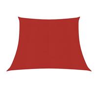Voile d'ombrage 160 g-m² Rouge 3-4x2 m PEHD