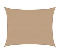 vidaXL Voile d'ombrage 160 g/m² PEHD Taupe 6x8 m