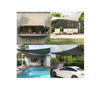 Voile d'Ombrage Protection Voile Solaire Voile de Parasol Anti UV Jardin Patio Terrasse Balcon Extérieur 160 g/m² Terre Cuite 2x5 m PEHD
