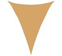 Voile d ombrage 160 g m² triangulaire sable 4x5x5 m PEHD