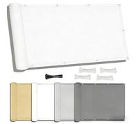 Voile d’ombrage 2.6X4M Rectangulaire Toile Imperméable Une Protection des Rayons UV à 95%, Voile Ombrage Extérieur avec Oeillets et Cordons pour en Plein air, Jardin & Terrasse, Blanc