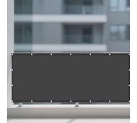 Voile D’Ombrage 205 x 260 cm Cordon de Montage Inclus Voiles Ombrages avec Oeillets et Cordons pour Patio Jardin Terrasse Extérieur Balcon, Gris Foncé