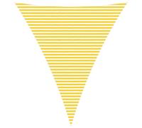 Voile d’ombrage en Polyester Oxford, Jaune et Blanc, 5 x 6 x 6 m