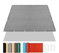 Voile D’Ombrage Rectangulaire 100 x 230 cm, Anti 98% UV Contre Le Vent Anti-Déchirure, Filet d'ombrage Protection Solaire, Toile Ombrage Taud Soleil, pour Pergola, Extérieur, Gris Clair