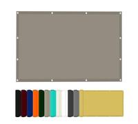 Voile D’Ombrage Rectangulaire 2.4 x 4 m Résistant Aux Intempéries Voile Ombrage avec Oeillets et Cordons sans Perçage pour Extérieur Camping et Pelouse, Pergola, Kaki