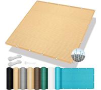 Voile d’ombrage Rectangulaire 240 x 340 cm, Perméable Une Résistant et Respirant, Anti-âge, Voiles d'ombre Toile d Ombrage, Filet d'Ombrage de Jardin, pour en Plein air, Jardin, Couleur Crème