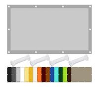 Voile D’Ombrage Rectangulaire 350 x 380 cm Protection des Rayons 98% UV Terrasse Filet Dombrage Rectangle Cordes de Fixation Incluses pour Jardin Extérieur Terrasse, Gris Clair