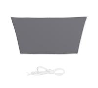 relaxdays Voile d'ombrage trapèze gris 2,0 x 3,0/4,0 m