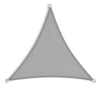 Voile D‘ombrage Triangulaire 1.4x1.4x1.4m Hydrofuge, 95% de Protection UV Voiles d'ombrage pour Patio avec Kit de Montage Corde Libre pour Extérieur/Terrasse/Jardin, Gris Clair