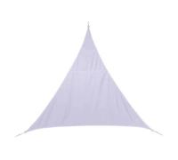 Voile d ombrage triangulaire ""Curacao"" blanc 2x2x2m en polyester - Hespéride