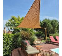 Voile d’ombrage Triangulaire en Fibre Coco 3x3x3m