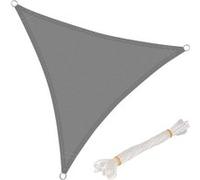Voile d’ombrage triangulaire WOLTU en HDPE. protection contre le soleil avec protection UV pour jardin ou camping.3x3x3m Gris G