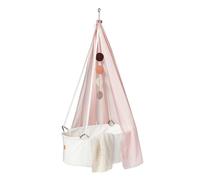 Leander Ciel de lit pour berceau Leander Classic™ - Rose poussiéreuse - Ciel de lit de bébé - Ciel de lit de bébé - Ciel de lit léger en coton semi-transparent