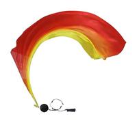 Voile de danse du ventre Poi - Drapeau de danse en soie dégradé de couleurs, tissu de performance en mousseline fluide | Accessoire léger de ruban de boule d'oscillation de 200x80cm, accessoire de dan