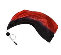 Voile de danse du ventre Poi - Drapeau de danse en soie dégradé de couleurs, tissu de performance en mousseline fluide | Accessoire léger de ruban de boule d'oscillation de 200x80cm, accessoire de dan