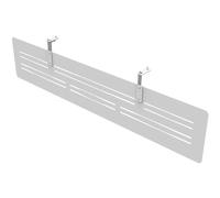 Voile de fond Eminence pour bureau simple L. 120 x H. 30 cm - Aluminium