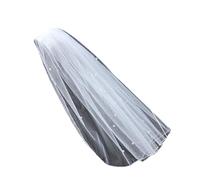 Voile de mariée à une seule couche pour robes de mariée perles perles voile de mariée pour enterrement de vie de jeune fille accessoire de photographie de mariée, blanc, Taille unique