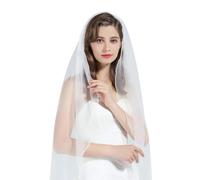 Voile de Mariée Pour Enterrement De Vie De Jeune Fille Accessoire Voile Mariée Écharpe Accessoires de Mariage Blanc Tulle Voile de Mariage pour Mariée Décorations de Mariage