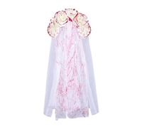 Voile de mariée punk pour Halloween, accessoire de costume de voile, masque de fleur sanglante, voile pour femme, fête à thème