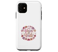 Voile de mariée Romantique Motif Floral Love Story Coque pour iPhone 11