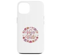 Voile de mariée Romantique Motif Floral Love Story Coque pour iPhone 13