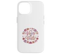 Voile de mariée Romantique Motif Floral Love Story Coque pour iPhone 14