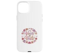 Voile de mariée Romantique Motif Floral Love Story Coque pour iPhone 15 Plus