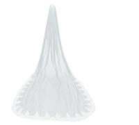Voile de mariée simple et long en dentelle élégante à une seule couche, accessoires de mariage (blanc ivoire, 30 cm) - Blanc