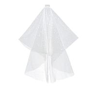 Voile de mariée, voile cathédrale en tulle simple for femme for enterrement de vie de jeune fille et enterrement de vie de jeune fille WV-1, long-rose-1 niveau 68,9-175 cm de plus, une taille.(Short -