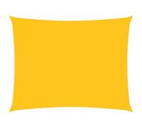 Voile de Parasol rectangulaire 5x6 m en Tissu Oxford Enduit PU Jaune, Protection Solaire et Pluie, Voile d'ombrage extérieur pour terrasse Jardin et Balcon