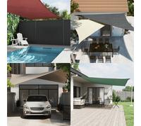 Vidaxl Voile De Parasol Tissu Oxford Carré 6x6 M Marron