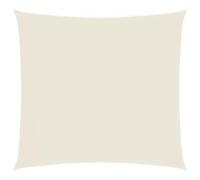 vidaXL Voile d'ombrage Tissu Oxford carré 2x2 m crème