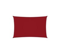 Voile de parasol Tissu Oxford rectangulaire 2,5x5 m Rouge