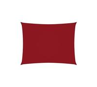 Voile de parasol Tissu Oxford rectangulaire 2x3,5 m Rouge