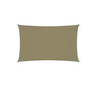 Voile de parasol tissu oxford rectangulaire 3x6 m beige 135158