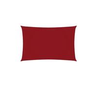 vidaXL Voile de parasol Tissu Oxford rectangulaire 3 x 6 m Rouge