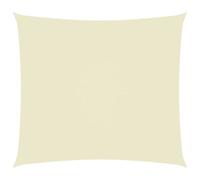Voile de Parasol Tissu Oxford Rectangulaire 4x5 m Crème Ombrage Store vidaXL