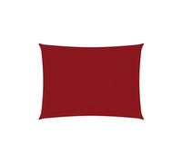 vidaXL Voile de Parasol Tissu Oxford rectangulaire 6x8 m Rouge