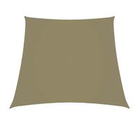 Voile de Parasol Tissu Oxford Trapèze 2/4x3 m Marron Ombrage Store vidaXL