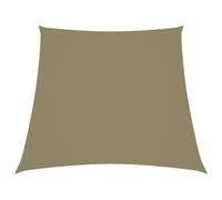 vidaXL Zonnezeil trapezium 2/4x3 m oxford stof beige135186 Beige G