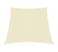 vidaXL Zonnezeil trapezium 2/4x3 m oxford stof crÃmekleurig135241
