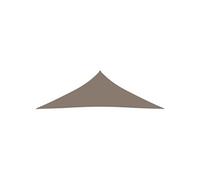 Voile de parasol tissu oxford triangulaire 2,5x2,5x3,5 m taupe