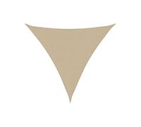 Voile de parasol tissu oxford triangulaire 3,6x3,6x3,6 m beige