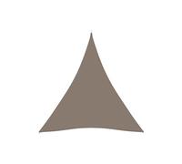 Voile de parasol Tissu Oxford triangulaire 3x3x3 m Taupe